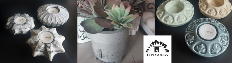 Home goods: personal line of product in ceramic, concrete, resin and wood